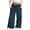 Navy, variant on Mercatoo Girls' Twill Pull on Denim Pants Elastic Waist Wide Leg Jeans for Girls Stretchy Baggy 𝐏alazzo Straight Leg Chambray Pants