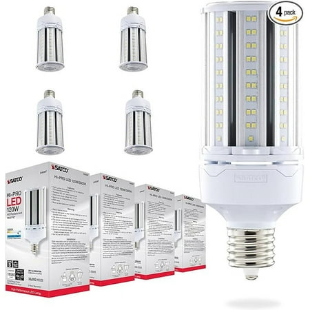

SATCO S49397 120W/LED/HP/850/100-277V/EX39 120 Watt LED HID Replacement; 5000K; Extended Mogul Base; Type B Ballast Bypass; Economy Hi-Pro Commercial Business (4 Pack)