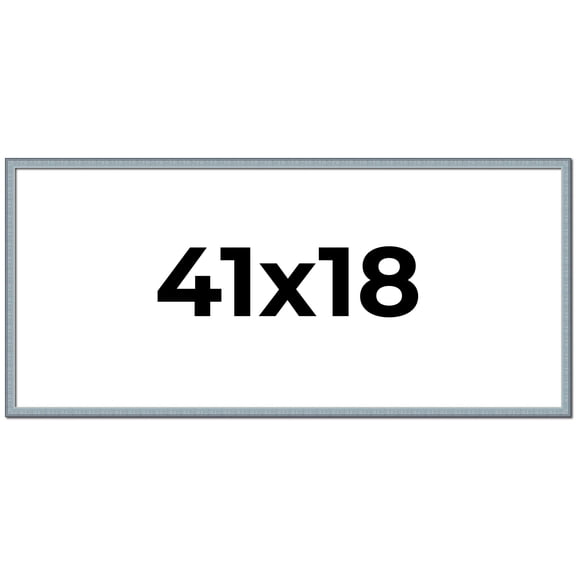 41x18 Frame Rustic Sky Blue Solid Wood Picture Frame | 0.75 Inch Moulding Width |Includes UV