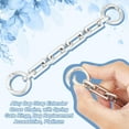 thumbnail image 4 of 2Pcs Alloy Bag Strap Extender Cross Chains 14.5cm Platinum Crossbody Handbag Shoulder Bag Strap Extender Chains with Spring Gate Rings for Bag Straps Replacement Accessories DIY, 4 of 6