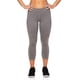 thumbnail image 1 of Reebok Capri - Pantalones deportivos de compresión con costuras para mujer, color gris, grande, 1 of 3