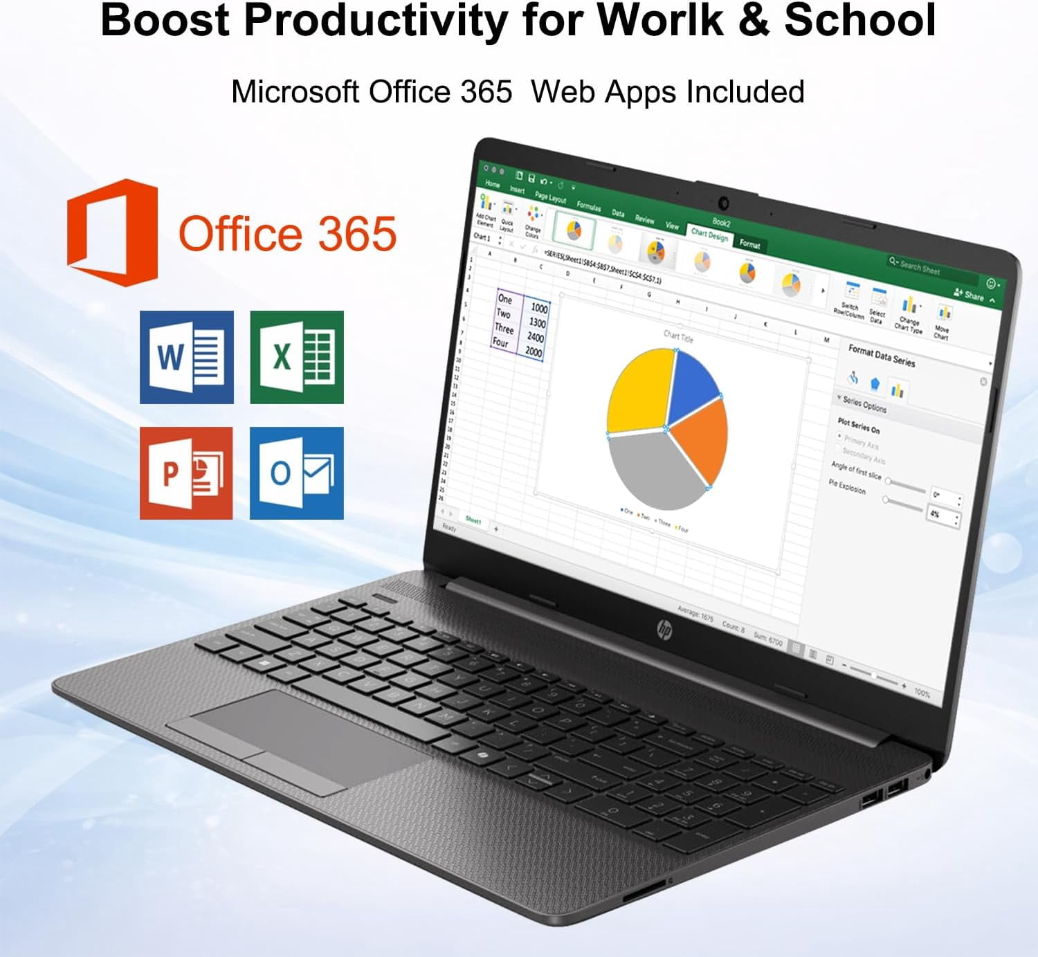 HP 250R G9 Laptop, 15.6 FHD 1920 x 1080 FHD Display, 16GB RAM 512GB SSD, Intel 6-Core i3-1315U(Up to 4.5GHZ) , HD Audio, WiFi 6, Bluetooth 5.3, Dark Ash Silver