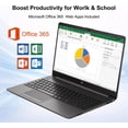 thumbnail image 2 of HP 250R G9 Laptop, 15.6 FHD 1920 x 1080 FHD Display, 16GB RAM 512GB SSD, Intel 6-Core i3-1315U(Up to 4.5GHZ) , HD Audio, WiFi 6, Bluetooth 5.3, Dark Ash Silver, 2 of 8