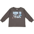 thumbnail image 3 of Inktastic Born to Fish Go Fishing Boys or Girls Long Sleeve Toddler T-Shirt, 3 of 5
