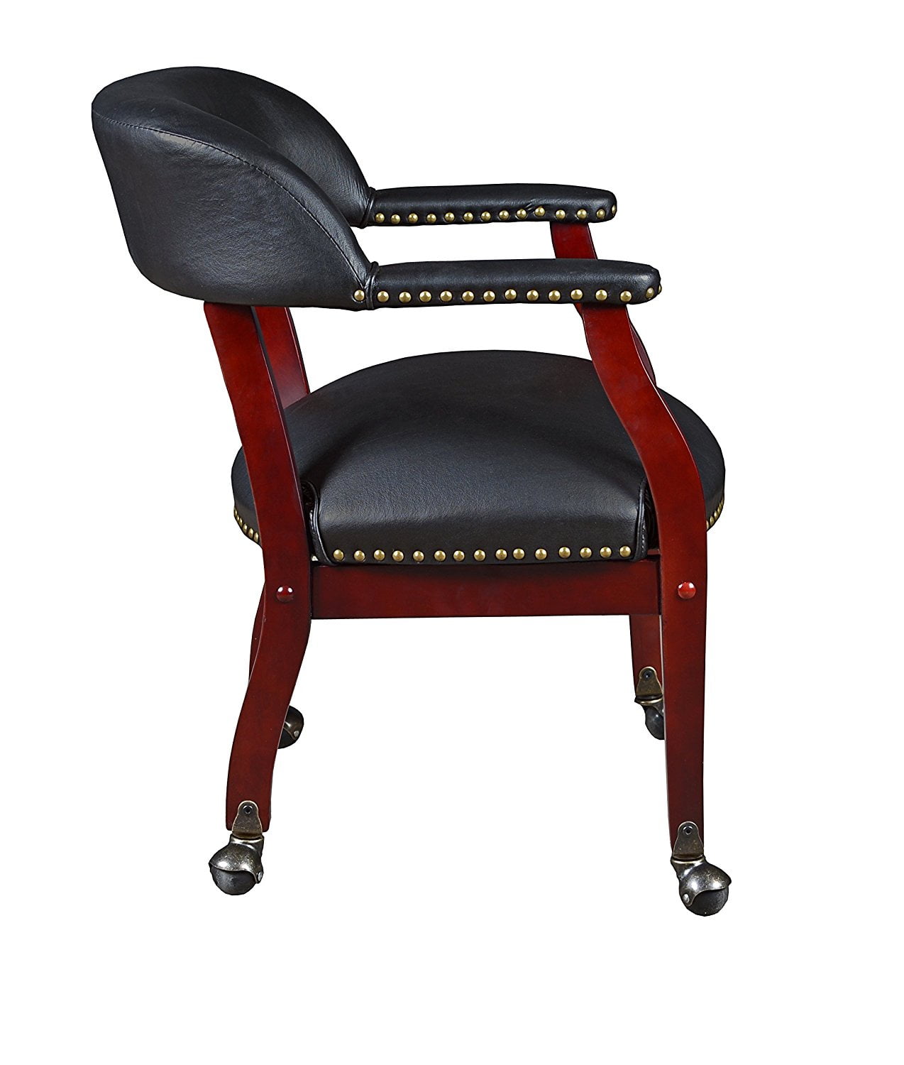 Regency Ivy League Captain Chair With Casters Black Com