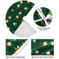 thumbnail image 2 of SKYSONIC St. Patricks Christmas Tree Skirt Home Decoration Large Round Christmas Tree Skirt for Holiday Party Home Christmas Day Ornaments 35.4 Inch, 2 of 6