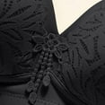 thumbnail image 5 of ALLLIST Black Women's Bras Embroidery No Underwire Bralette Push up T Shirt Ladies Bras Size S-3XL, 5 of 6