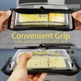 thumbnail image 5 of Butter Dish with Lid and Knife ，BPA-Free Plastic Butter Container for Countertop , and Freezer Safe - Perfect for East and West Coast Butter-Black Color, 5 of 7
