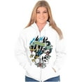 thumbnail image 4 of Live Fast Eagle Skull Dice Tattoo Unisex Fleece Graphic Zip Up Hoodie Brisco Brands 3X, 4 of 5