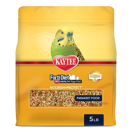 Kaytee Forti-Diet Pro Health Egg-Cite! Nourish+Protect Parakeet Food 5 Pounds