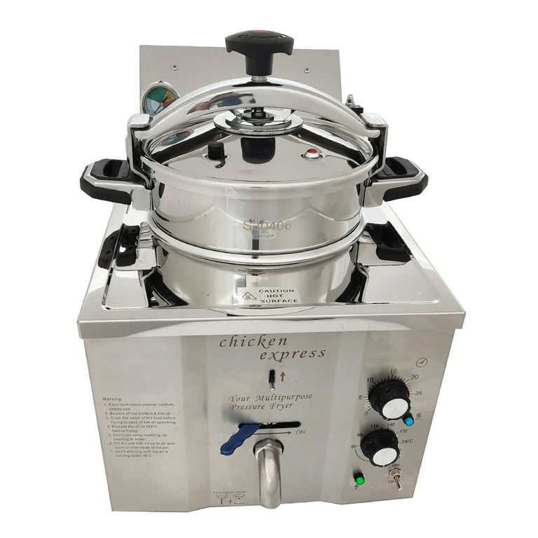 INTSUPERMAI Commercial High Pressure Fried Chicken Stove Electric Deep Fryer  Pressure Fryer French Fries Fryer 