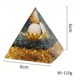 thumbnail image 3 of Pirámide De Orgón Decoración Pirámide de orgonita de 6 cm, piedra de cristal de peridoto, chakra de energía de orgonita curativa (I) Likrtyny Libre de BPA, 3 of 3