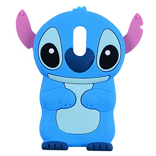 Blue Stitch Case for LG Stylo 4,Q Stylus, Stylo 4 Plus,Stylus 4,3D Cartoon  Animal Character Unique Design Cute Soft Silicone - Walmart.com