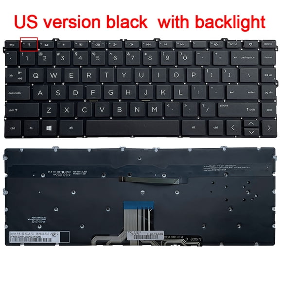 US NEW keyboard For HP Pavilion x360 14M 14-DW 14-DV 14-DY 14-EK 14-EC 14-EM 14-EP TPN-I141/I142/C157/C158 14-EE聽English laptop US ORG black