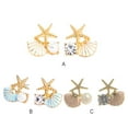 thumbnail image 4 of Minnieouse 1 par de aretes para mujer, aretes de cristal a la moda, accesorios de joyería para cumpleaños, fiesta, dorado y blanco Type3 NO3, 4 of 6