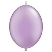 6 inch Qualatex Quicklink - Pearl Lavender Latex Balloons (50 Pack) - Party Supplies Decorations