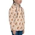 thumbnail image 3 of Lsque Cute Squirrel Patten Youth Hoodie Sweatshirt Pullover with Kangaroo Pocket Boys and Girls Hoodie Warm Hoodie for Kids-Small, 3 of 6