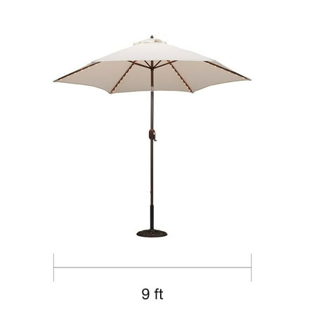 TropiLight - 9' LED Light Market Umbrella, Bronze - Walmart.com - TropiLight - 9' LED Light Market Umbrella, Bronze - Walmart.com