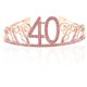 thumbnail image 1 of Birthday Crystal Rhinestone Tiara Queen Crowns Dance party Headband Hair Combs Pin for Women's 40th Birthday Party Favor (Rose Gold), 1 of 4