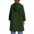 thumbnail image 5 of WOYY Boys Wool Coat Button Down Hooded Trench Jacket Casual Outerwear, Sizes 5-16, 5 of 6