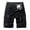 Black*1, variant on Eryao Mens Outdoor Work Cargo Shorts Elastic Waist Drawstring Shorts Knee Length Lightweight Short Pants with Pockets,Army Green,38