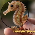 thumbnail image 4 of KOYPTL Bead Embroidery Kit - Beginner-Friendly Sea Creature Beaded Embroidery Kits DIY Animals Beadwork Craft Kits for Adults Full-Color Instruction Sheet for Craft Lover(1pc), 4 of 6