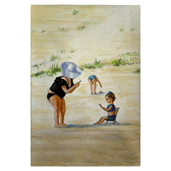 Betsydrake GT1160 20 x 20 in. Smile for Grandma Guest Towel