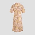 thumbnail image 5 of Vestido de verano 2022 de seda auténtica de alta gama para mujer, 100 % con estampado en forma de A, estilo chino, de talla grande, 5 of 5