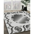 thumbnail image 2 of Ahgly Company Indoor Square Patterned Platinum Gray Novelty Area Rugs, 4' Square, 2 of 6