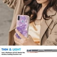thumbnail image 2 of Compatible with Samsung A11 Case Marble Silicone,Full Body Protection Shockproof Samsung Galaxy A11 Phone Case Thin Hard PC and Soft TPU Pink Cover (Dark Purple), 2 of 14