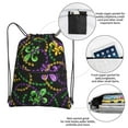 thumbnail image 4 of Wukai Mardi Gras6 Waterproof Drawstring Backpack with Zipper Pocket,Large Foldable Gym Bag for Women and Men, Perfect for Sports, Yoga, and Travel, 4 of 8
