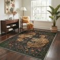 thumbnail image 3 of GENIMO 5'x7' Animal Print Area Rug for Living Room, Machine Washable Non Slip Low Pile Rug for Bedroom Dining Room, Smoky Green, 3 of 7