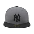 thumbnail image 2 of Gorra New Era 59Fifty Nueva York Yankees Gris Tormenta y Negro Ajustada, 2 of 4