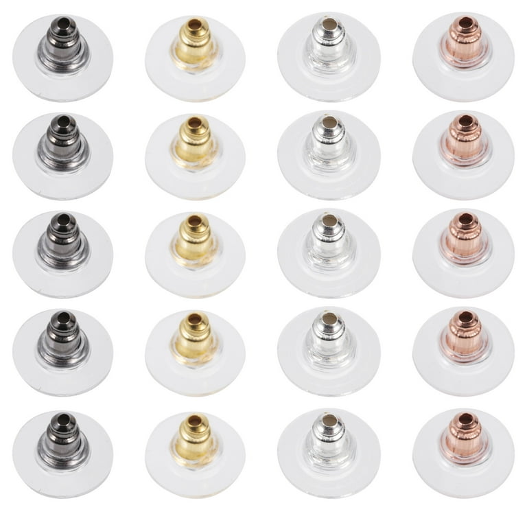 DIY Crafts Brass Bullet Clutch Safety Earring Backs Rubber Ear Stud  Replacement with Pad - Brass Bullet Clutch Safety Earring Backs Rubber Ear  Stud Replacement with Pad . shop for DIY Crafts
