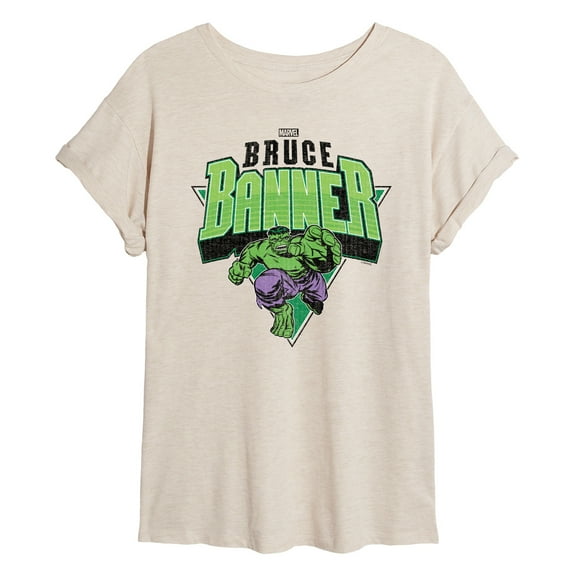 Marvel Hulk - Bruce Banner - Women's Oversized Graphic T-Shirt