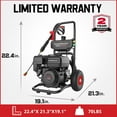 PowerSmart 3200PSI Gas Pressure Washer, 2.5 Max GPM Axial Cam Pump