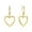 Gold B, variant on Sterling Silver Heart Earrings for Women 14K Gold Plated Openwork Love Heart Dangle Earrings Drop Hypoallergenic Leverback Huggie Hoop Earing for Women Trendy