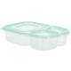 thumbnail image 2 of Contenedor Frutas 3 Compartimentos Caja Bento PP Reutilizable para Estudiantes (claro) Verde, 2 of 2