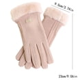 thumbnail image 4 of Wipya Thermal Fleece Lined Gloves Winter for Women Windproof Touchscreen with Elastic Cuff Daily Wear and Outdoor Activities Pink, 4 of 8