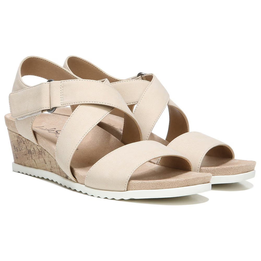 LifeStride Breeze – Sandali Con Zeppa Donna Elasticizzati E Iuta