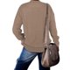 thumbnail image 4 of Pntutb Moda Mujer Otoño Invierno Sólido Cuello Redondo Jersey Manga Larga Tops Pntutb Pntutb-3568, 4 of 9