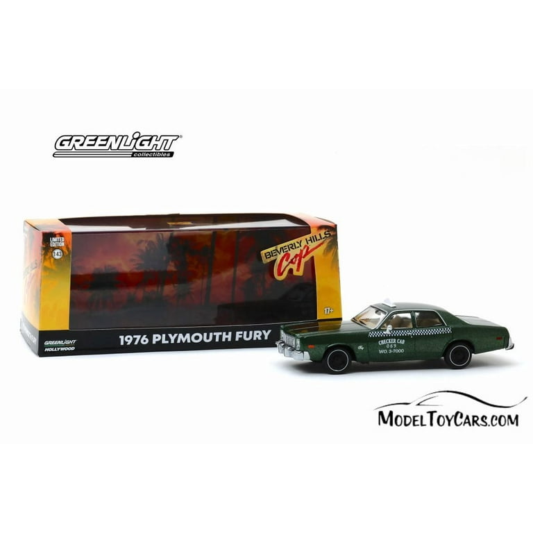 グリーンライト　 プリマス　フューリー　チェッカーキャブ ビバリーヒルズコップ グリーンライト プリマス フューリー チェッカーキャブ