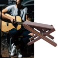 thumbnail image 3 of Reposapiés de madera para guitarra acústica, Pedal de reposapiés plegable antideslizante, artesanía sólida, Pla, 3 of 4
