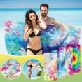thumbnail image 4 of Guanhe Tie-Dye Printed Beach Towel 30x60inch, Ultra-absorbent, Lightweight, Easy to Carry and Easy to Clean, Beach Towels for Swimming Pools, 4 of 4