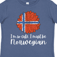 thumbnail image 4 of Inktastic I'm So Cute, I Must Be Norwegian Sunflower Norway Flag Boys or Girls Toddler T-Shirt, 4 of 5