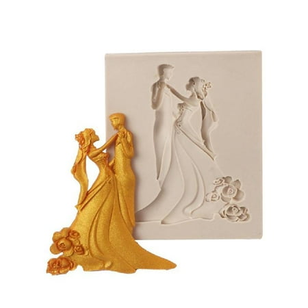 

Couple Silicone Sugar Craft Mold Cake Decorating Chocolate Crafting