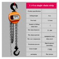 thumbnail image 2 of Triangular Chain Hoist 1 Ton Manual Inverted Chain Small Crane Lifting 3/6Meter Lift Portable Manual Lever Block Lifting ,Powerful Pulling Performance, 2 of 7