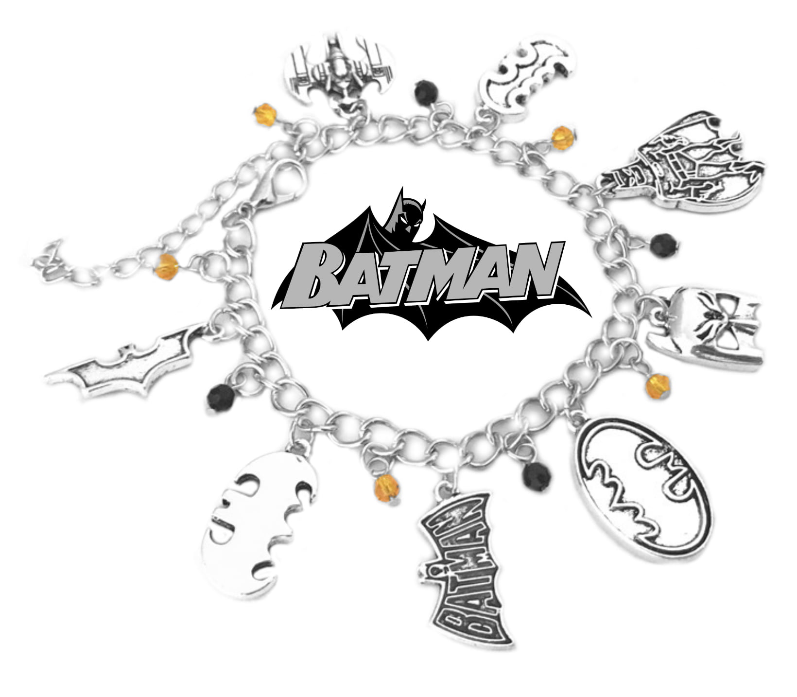 NEW Wholesale 8 pcs Batman DIY Jewelry Making Metal Figures Pendant Charms 