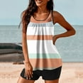 thumbnail image 6 of NSLGXD Two Piece Tankini Swimsuits for Women Blouson Tankini Bathing Suits Color Block Swim Tops with Boy Shorts Modest Swimwear Women Sporty Swimsuits Two Piece Bathing Suits, 6 of 6