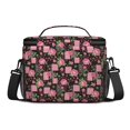 thumbnail image 3 of Lunch Box Pioneer Flower Floral Print Pattern Insulated Lunch Bag for Women Men,Medium Leakproof Lunchbox Cooler Bag Adjustable Strap,10 X 6.7 X 8 Inches, 3 of 6